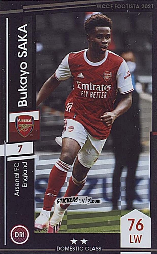 Figurina Bukayo Saka - Wccf Footista 2021 Serie F21-4
 n. 2 - Panini