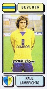 Figurina Paul Lambrichts - Football Belgium 1982-1983 n. 65 - Panini