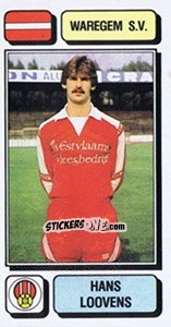 Cromo Hans Loovens - Football Belgium 1982-1983 n. 284 - Panini