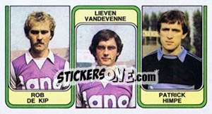 Cromo Rob De Kip / Lieven Vandevenne / Patrick Himpe - Football Belgium 1982-1983 n. 387 - Panini