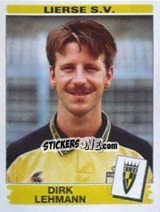 Cromo Dirk Lehmann - Football Belgium 1995-1996 n. 212 - Panini