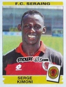 Cromo Serge Kimoni - Football Belgium 1995-1996 n. 276 - Panini