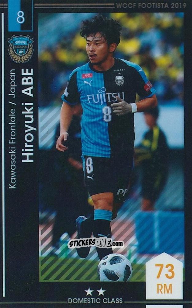 Cromo Hiroyuki Abe - Wccf Footista 2019 F19-3
 n. 52 - Panini