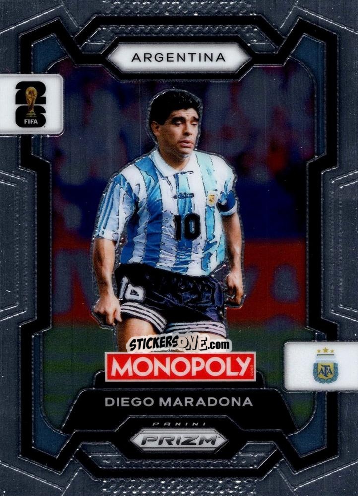 Cromo Diego Maradona - Monopoly Prizm Fifa World Cup 26 n. 3 - Panini