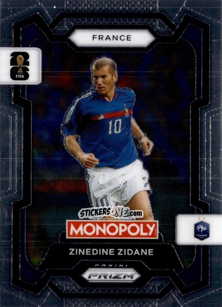 Figurina Zinedine Zidane - Monopoly Prizm Fifa World Cup 26 n. 9 - Panini