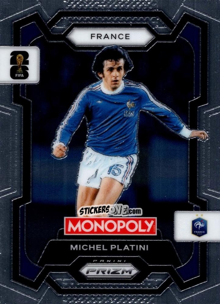 Cromo Michel Platini - Monopoly Prizm Fifa World Cup 26 n. 13 - Panini