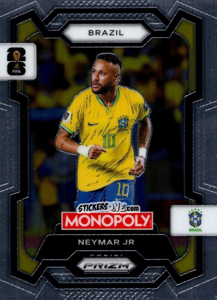 Figurina Neymar Jr - Monopoly Prizm Fifa World Cup 26 n. 15 - Panini