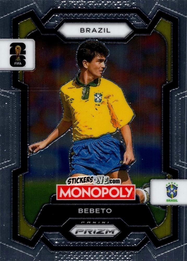 Figurina Bebeto - Monopoly Prizm Fifa World Cup 26 n. 20 - Panini