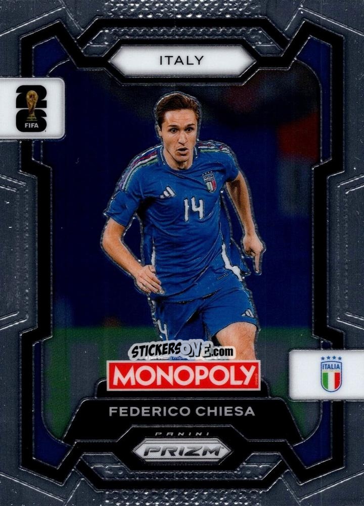 Sticker Federico Chiesa - Monopoly Prizm Fifa World Cup 26 n. 35 - Panini