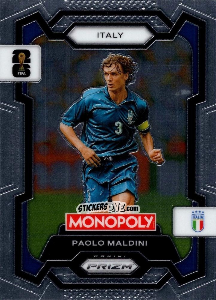 Sticker Paolo Maldini - Monopoly Prizm Fifa World Cup 26 n. 37 - Panini