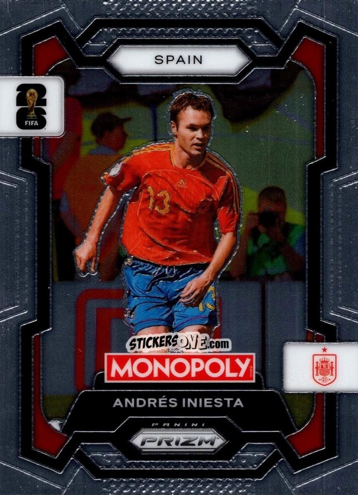 Cromo Andrés Iniesta - Monopoly Prizm Fifa World Cup 26 n. 43 - Panini