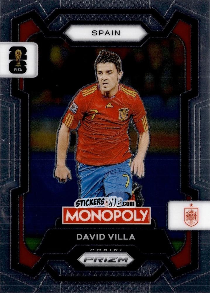 Sticker David Villa - Monopoly Prizm Fifa World Cup 26 n. 44 - Panini