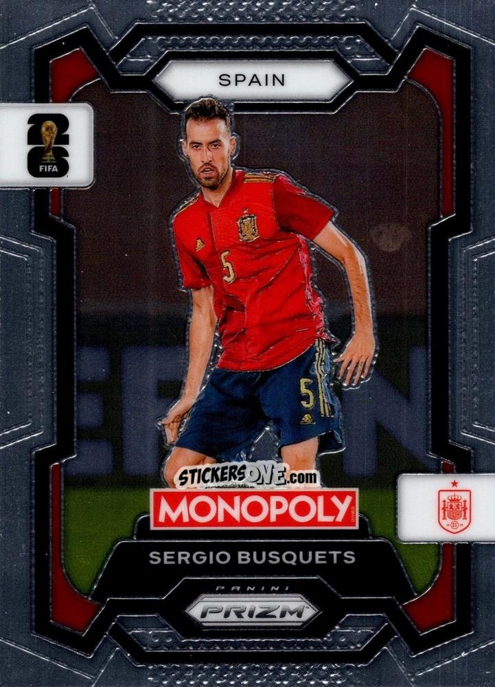 Sticker Sergio Busquets - Monopoly Prizm Fifa World Cup 26 n. 45 - Panini
