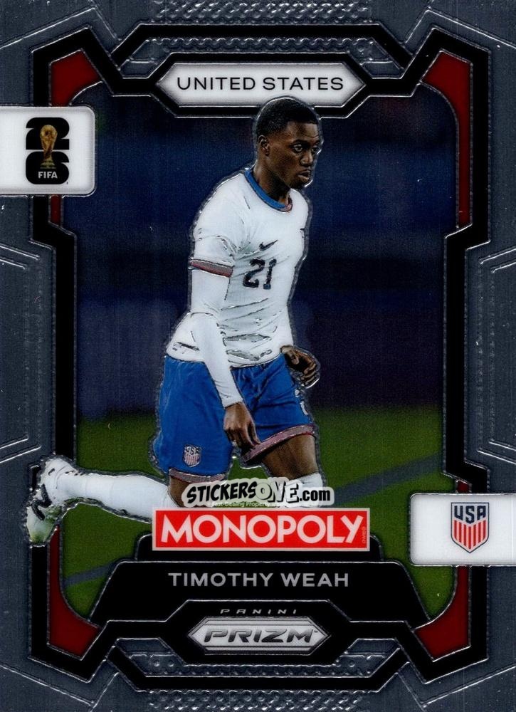 Cromo Timothy Weah - Monopoly Prizm Fifa World Cup 26 n. 71 - Panini