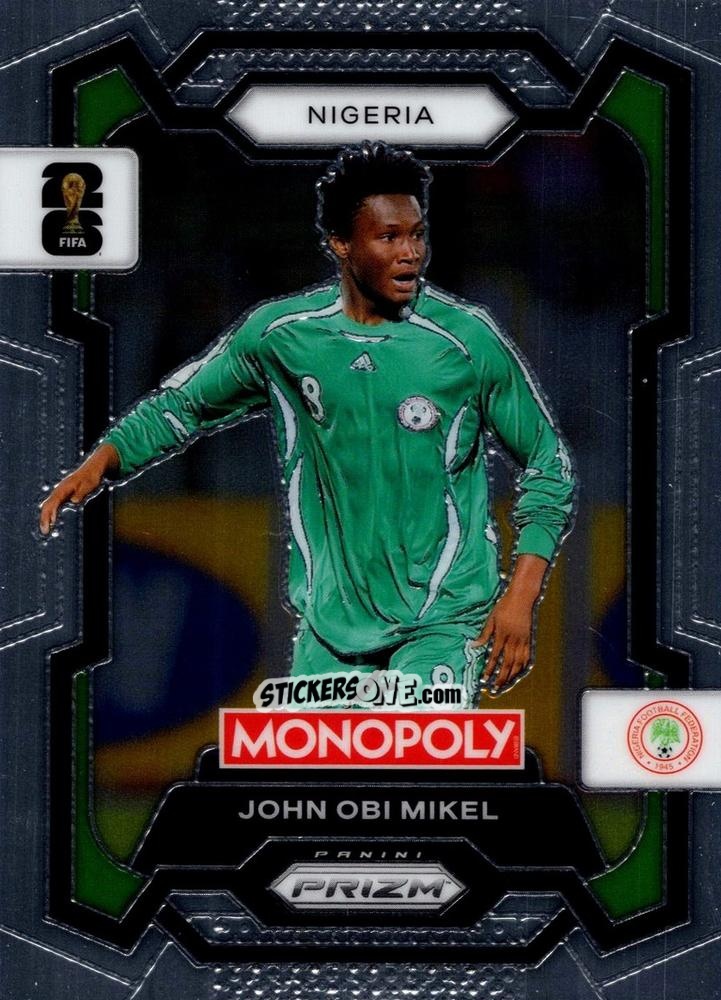 Cromo John Obi Mikel - Monopoly Prizm Fifa World Cup 26 n. 81 - Panini