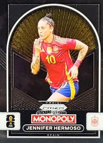 Figurina Jennifer Hermoso - Monopoly Prizm Fifa World Cup 26 n. 98 - Panini