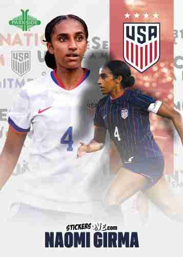 Sticker Naomi Girma - Parkside Club and Country 2025
 n. 18 - Parkside