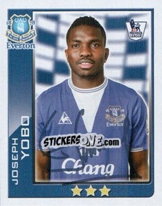 Cromo Joseph Yobo - Premier League Inglese 2009-2010 n. 155 - Topps