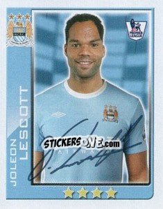 Cromo Joleon Lescott - Premier League Inglese 2009-2010 n. 281 - Topps