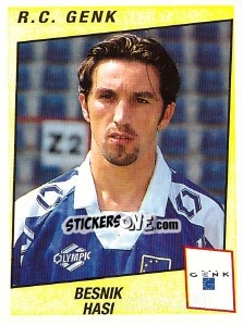 Figurina Besnik Hasi - Football Belgium 1996-1997 n. 134 - Panini