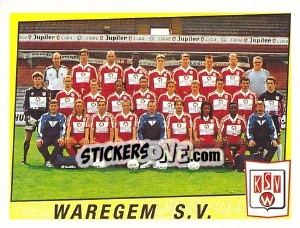 Cromo Waregem S.V. (Elftal-Equipe) - Football Belgium 1996-1997 n. 374 - Panini