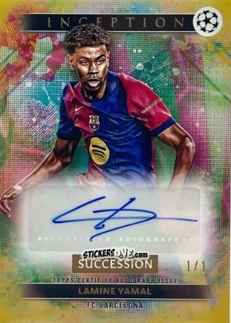 Figurina Lamine Yamal - Inception UEFA Club Competitions 2024-2025
 n. SAV-LY - Topps