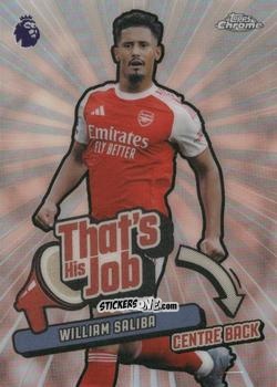 Sticker William Saliba - Chrome Premier League 2025-2026 n. THJ-3 - Topps