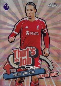 Figurina Virgil van Dijk - Chrome Premier League 2025-2026 n. THJ-12 - Topps