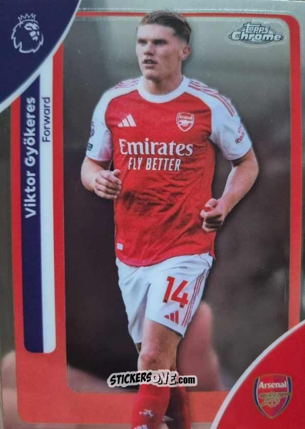 Sticker Viktor Gyökeres - Chrome Premier League 2025-2026 n. 15 - Topps