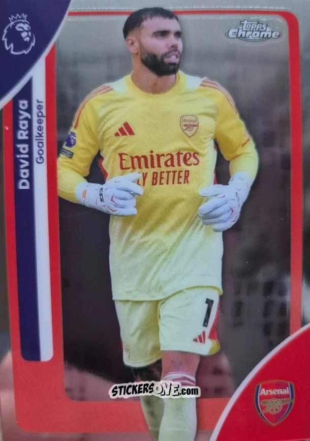 Sticker David Raya - Chrome Premier League 2025-2026 n. 17 - Topps