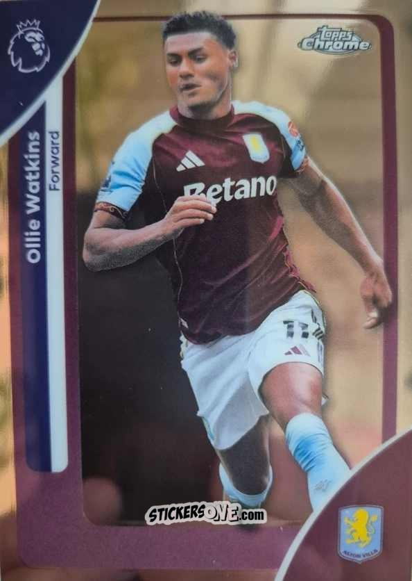 Cromo Ollie Watkins - Chrome Premier League 2025-2026 n. 23 - Topps