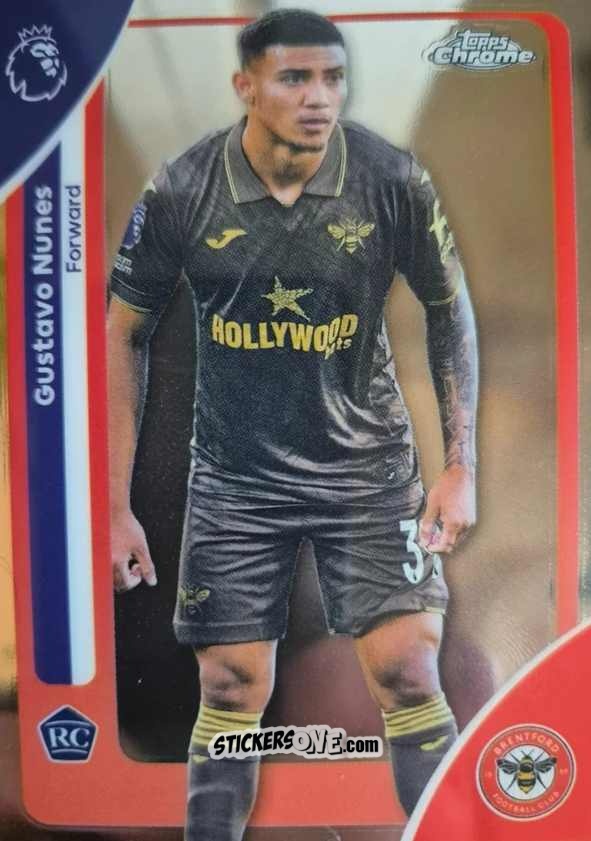 Cromo Gustavo Nunes - Chrome Premier League 2025-2026 n. 31 - Topps