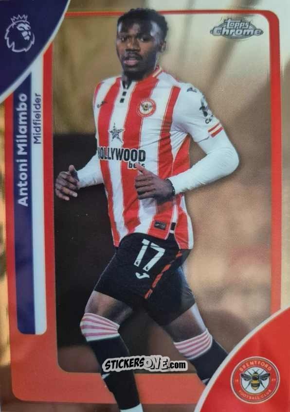 Figurina Antoni Milambo - Chrome Premier League 2025-2026 n. 40 - Topps