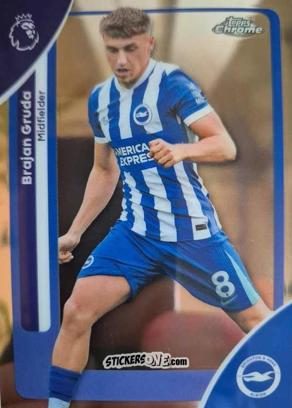 Cromo Brajan Gruda - Chrome Premier League 2025-2026 n. 41 - Topps