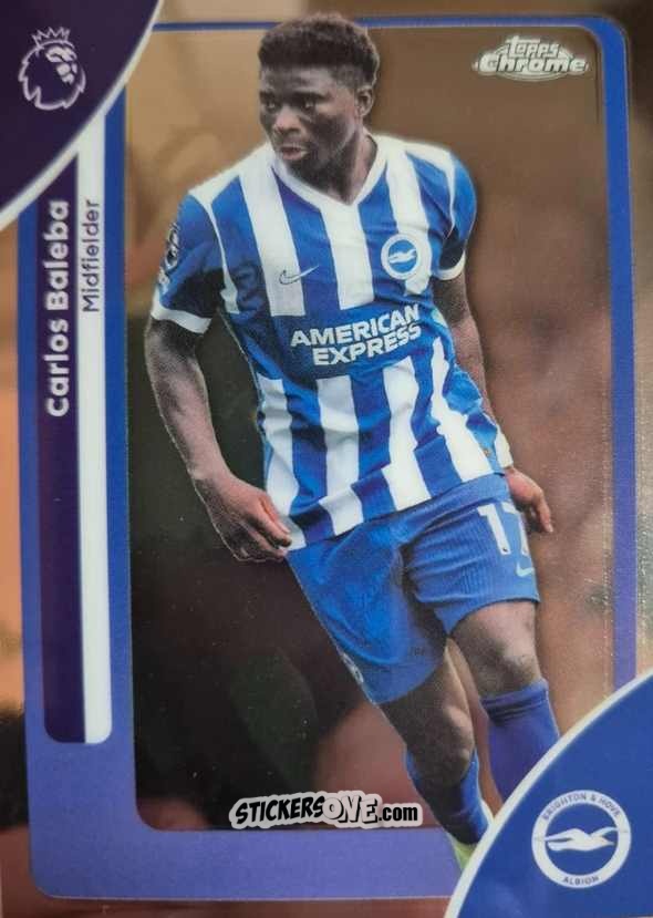 Sticker Carlos Baleba - Chrome Premier League 2025-2026 n. 46 - Topps