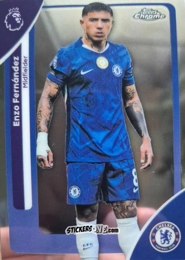 Sticker Enzo Fernández - Chrome Premier League 2025-2026 n. 66 - Topps