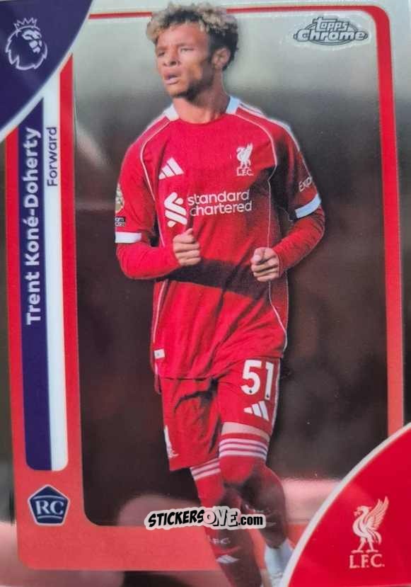Cromo Trent Koné-Doherty - Chrome Premier League 2025-2026 n. 113 - Topps