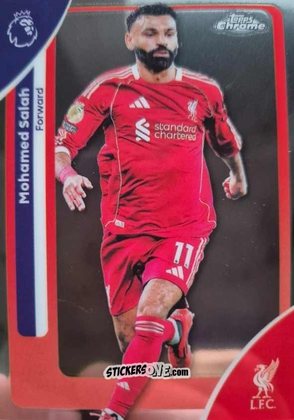 Cromo Mohamed Salah - Chrome Premier League 2025-2026 n. 118 - Topps