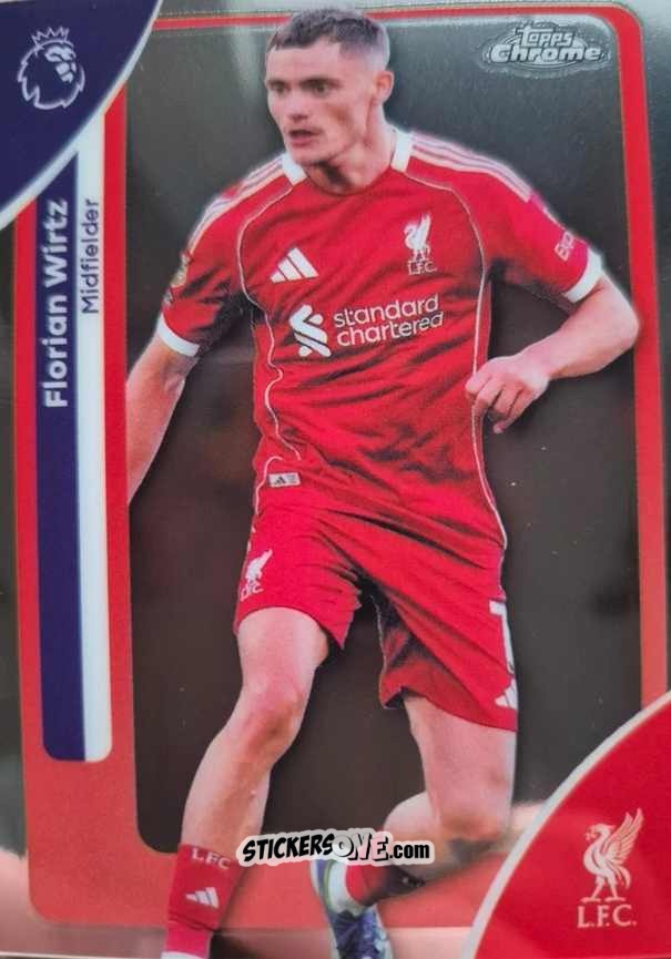 Cromo Florian Wirtz - Chrome Premier League 2025-2026 n. 119 - Topps