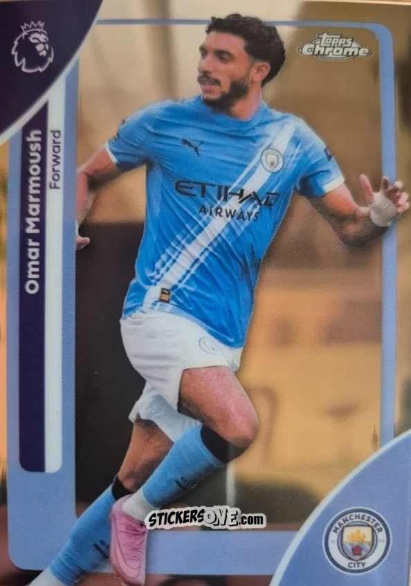 Figurina Omar Marmoush - Chrome Premier League 2025-2026 n. 121 - Topps