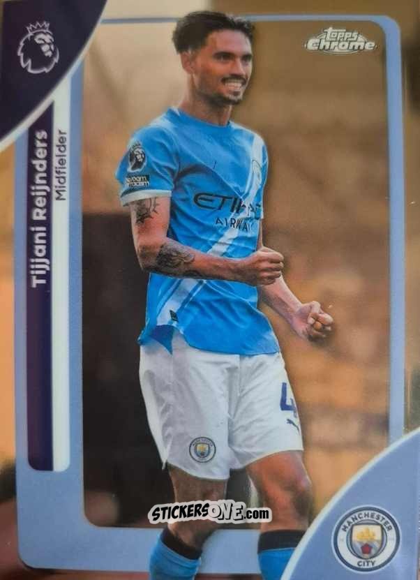 Figurina Tijjani Reijnders - Chrome Premier League 2025-2026 n. 122 - Topps