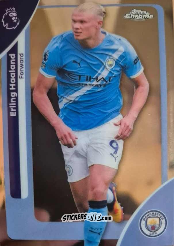Cromo Erling Haaland - Chrome Premier League 2025-2026 n. 125 - Topps
