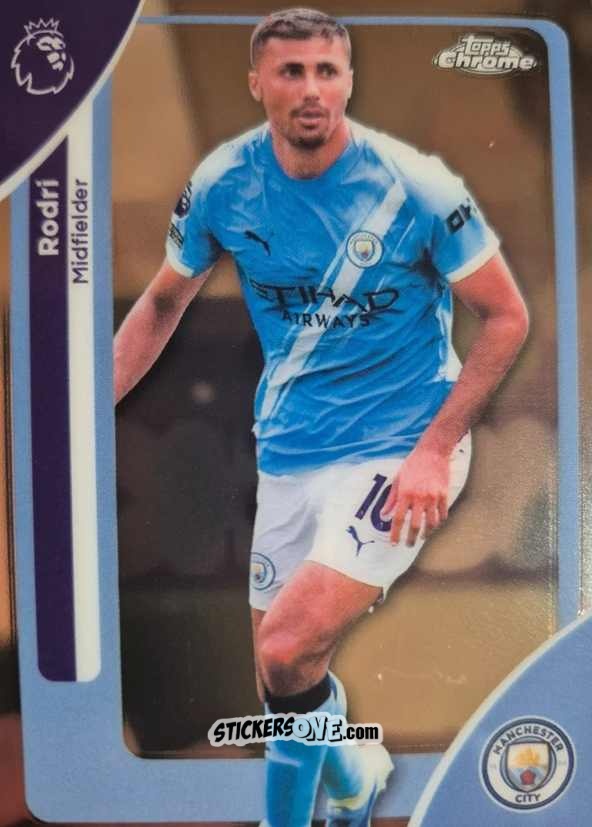 Figurina Rodri - Chrome Premier League 2025-2026 n. 127 - Topps