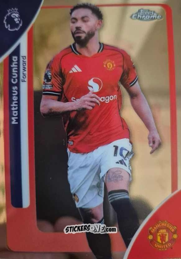 Cromo Matheus Cunha - Chrome Premier League 2025-2026 n. 134 - Topps