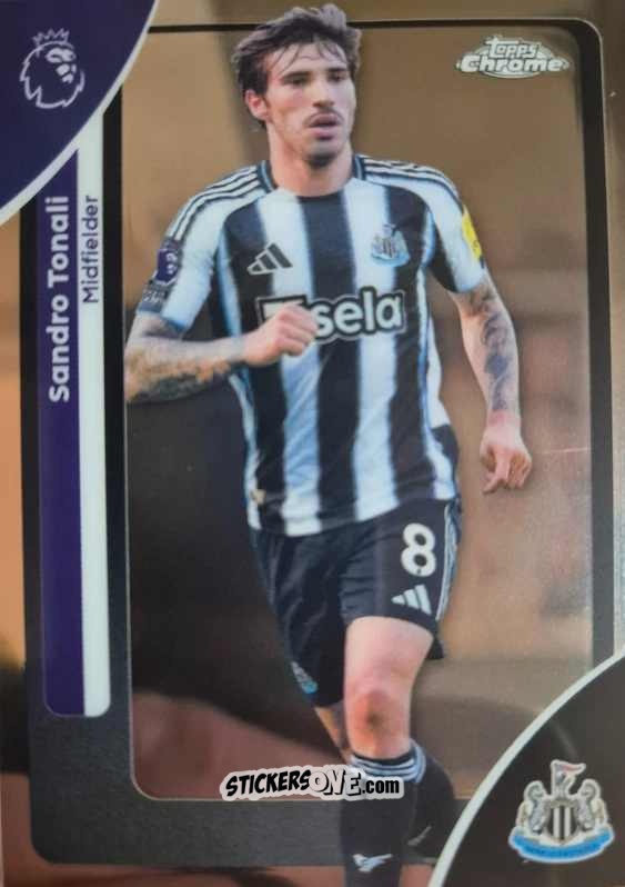Sticker Sandro Tonali - Chrome Premier League 2025-2026 n. 147 - Topps
