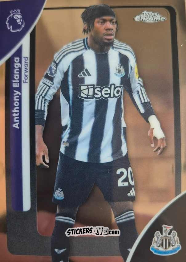 Figurina Anthony Elanga - Chrome Premier League 2025-2026 n. 149 - Topps