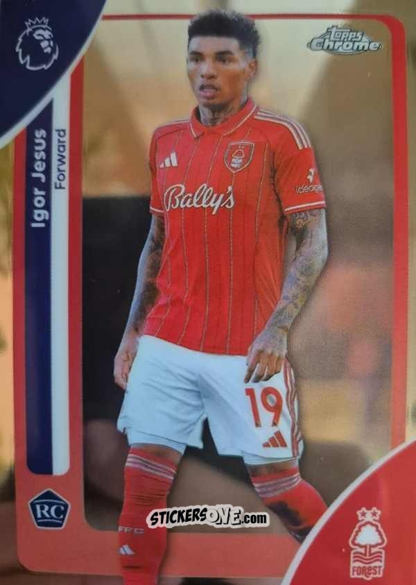 Cromo Igor Jesus - Chrome Premier League 2025-2026 n. 151 - Topps