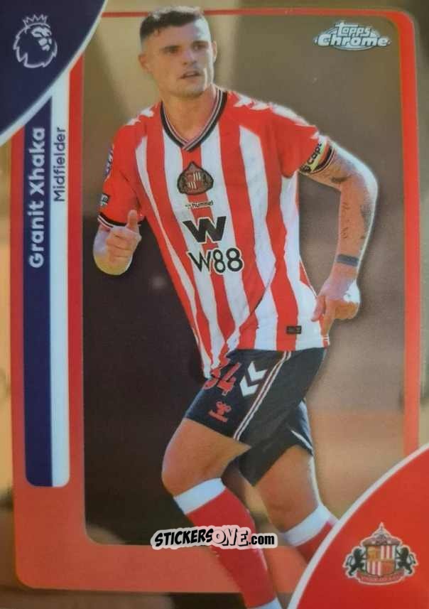 Figurina Granit Xhaka - Chrome Premier League 2025-2026 n. 169 - Topps
