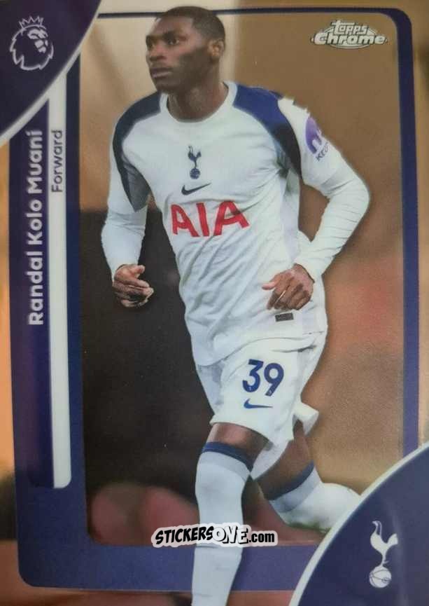 Cromo Randal Kolo Muani - Chrome Premier League 2025-2026 n. 172 - Topps