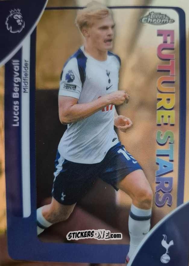 Sticker Lucas Bergvall - Chrome Premier League 2025-2026 n. 180 - Topps